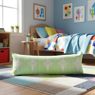 Coussins Longs Brutalist Pulse : Pistaccio vert et blanc
