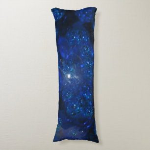 Coussins Longs Bulles en verre bleu tombé