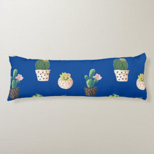 Coussins Longs Cactus Succulents à Dessrt Vert dans les pots
