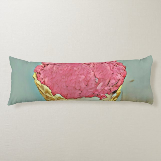 Coussins Longs Cadeau d'anniversaire de crème glacée (Devant)