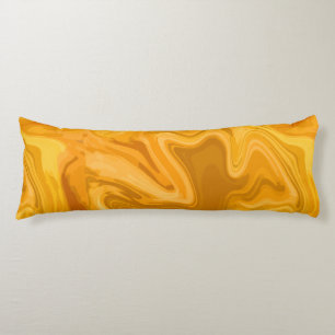 Coussins Longs Cadeaux Effet Marbre Jaune Pour La Décoration D'ar