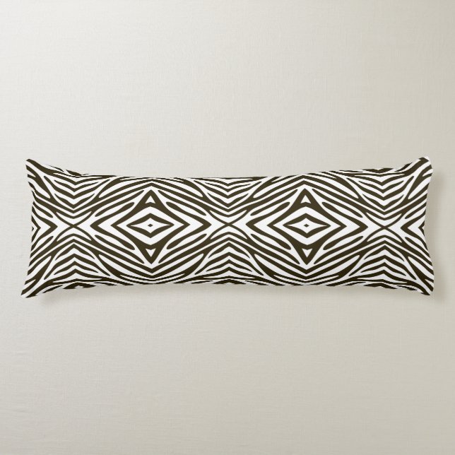 Coussins Longs Café Mocha Neutral Zebra (Devant)