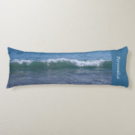 Coussins Longs Calme Ocean Waves Tide Blue Literie personnalisée