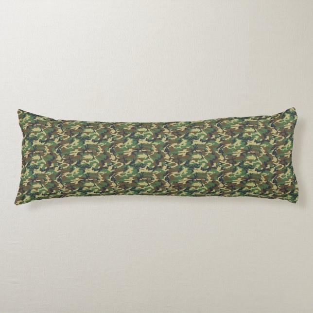 Coussins Longs Camo Brown et vert | Pour papa (Devant)