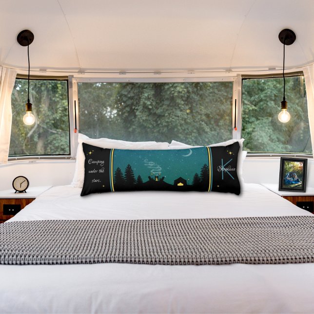 Coussins Longs Camping Sous les étoiles Monogramme (Créateur téléchargé)