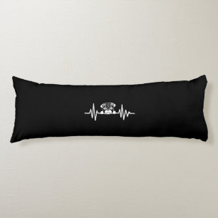Coussins Longs Carlin Chien Heartbeat Face de Carlin mignonne