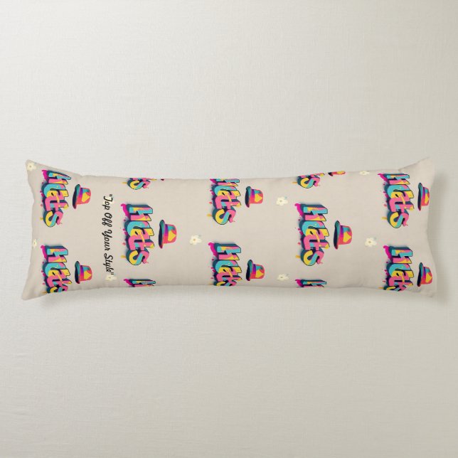 Coussins Longs "Casquettes tournants de tête" (Devant)