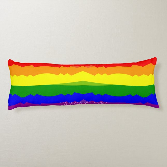 Coussins Longs Célébration de la gay gay gay pride (Dos)
