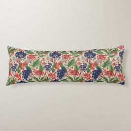 Coussins Longs Cerises bleues et rouges japonaises