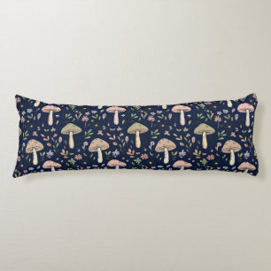 Coussins Longs Champignons Navy Profond Sans Couture Académie Som