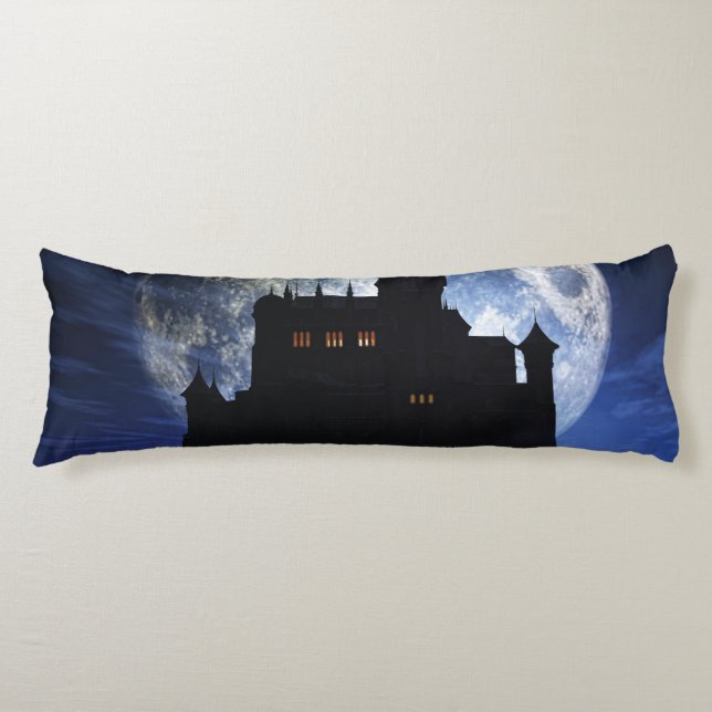 Coussins Longs Château d'Imaginaire la nuit (Devant)