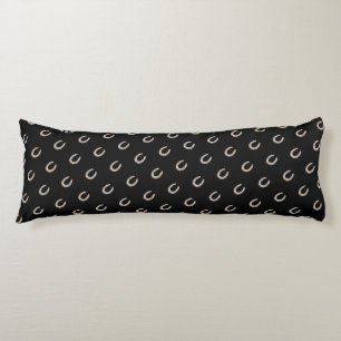 Coussins Longs Chaussure équestre Lucky Horse Cowboy noir