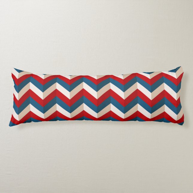 Coussins Longs Chevron Motif (Devant)