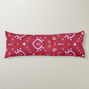 Coussins Longs Chic motifs tribaux kat rouge et violet