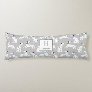 Coussins Longs Chien Dalmatien Polka Pot Animal Aquarelle Enfants