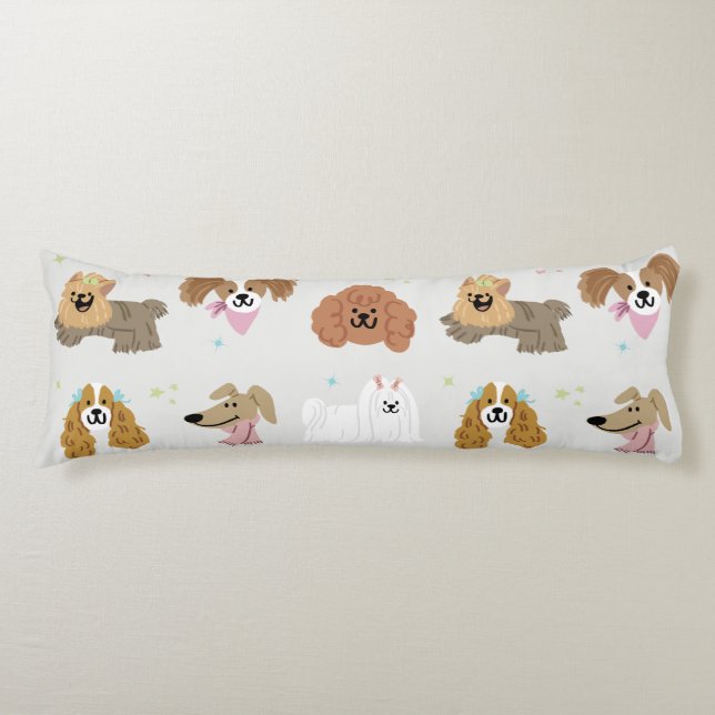 Coussins Longs Chiens Animaux de compagnie Salle enfants (Devant)