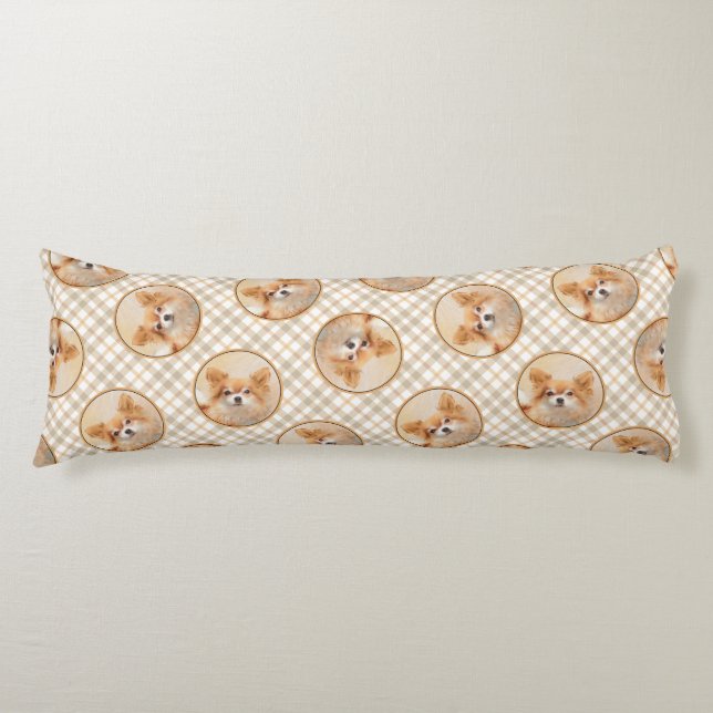 Coussins Longs Chihuahua Peinture à long Haired Art Chien origina (Devant)