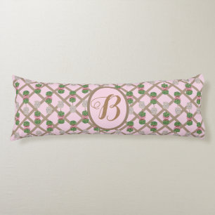 Coussins Longs Chinoiserie rose Ginger Jar Jars Topiary