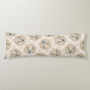 Coussins Longs Chinook Chiot Pointé Oreilles Peindre Animal Chien