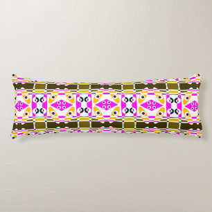 Coussins Longs Chintz bohème 41 Orange Olive Fuchsia rose