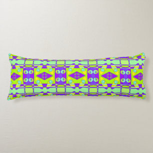 Coussins Longs Chintz bohème 74 jaune vert pourpre