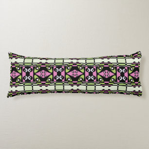 Coussins Longs Chintz bohème 89 Dusty rose rose noir