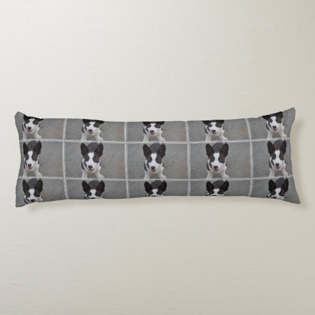 Coussins Longs Chiot mignon de corgi (Dos)