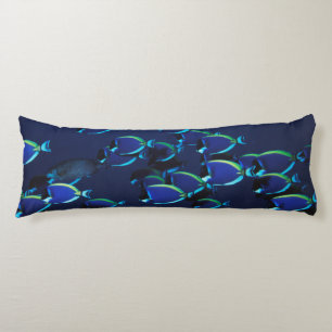 Coussins Longs Chirurgien bleu poudre en banc