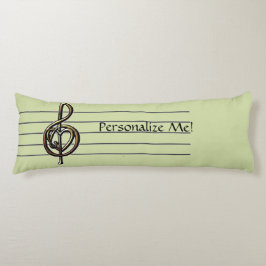 Coussins Longs Choisir une couleur Embossée Look Treble Clef et H