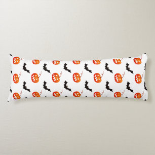 Coussins Longs Citrouilles et chauves-souris d'Halloween, Trou ou