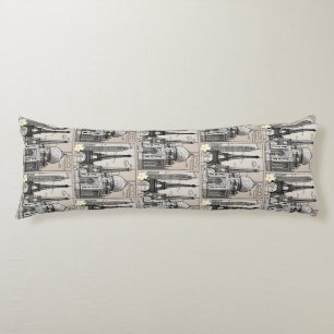 Coussins Longs "Cityscape Serenity"