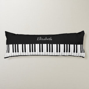 Coussins Longs Classic Piano Keyboard Personalized