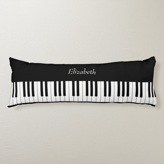 Coussins Longs Classic Piano Keyboard Personalized (Devant)