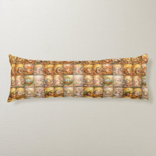 Coussins Longs Collage de motif de patchwork moderne