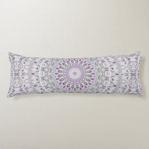 Coussins Longs Conception des médaillons violet et gris