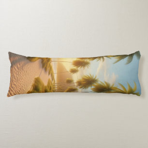 Coussins Longs coucher de soleil sur la plage des Caraïbes/tropic