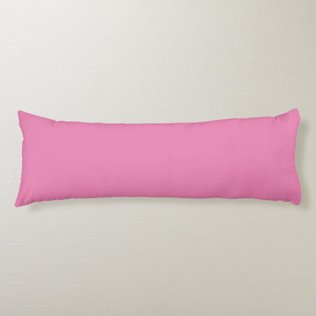 Coussins Longs Couleur solide rose minimal moderne (Devant)