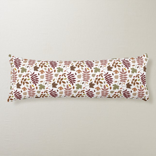 Coussins Longs Couleurs d'automne du Motif rpt Feuille déchiré su (Devant)