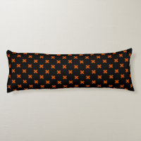 Croix orange sur le noir