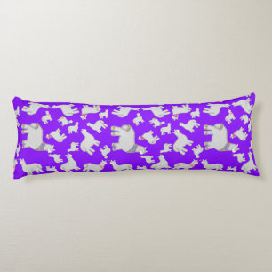 Coussins Longs Cute Alpacas avec parties scintillant bulles fleur