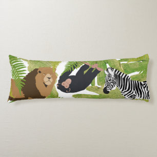 Coussins Longs Cute Jungle Animaux Safari Garçon Fille
