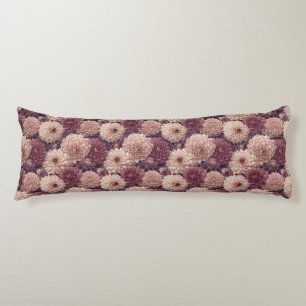 Coussins Longs Dahlias Texture Ameublement Domestique Intemporel