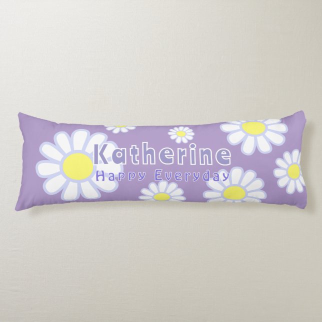 Coussins Longs Daisy Simple Lilac (Devant)