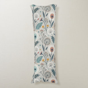 Coussins Longs Dandelion Whimsical & Floral Folal Art sans coutur