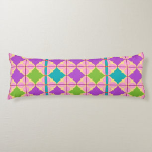 Coussins Longs Déco Moderne Abstraite Géométrique Colorée