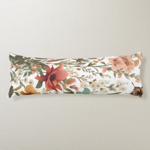 Coussins Longs Découvrez le Motif botanique fleuri de printemps