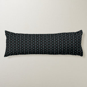 Coussins Longs Délice Noir et Bleu