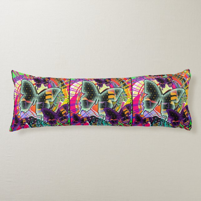 Coussins Longs Des papillons à gogo (Devant)