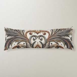Coussins Longs Design baroque glamour avec Parties scintillant et