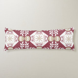 Coussins Longs Design élégant de libellule rouge ornementale